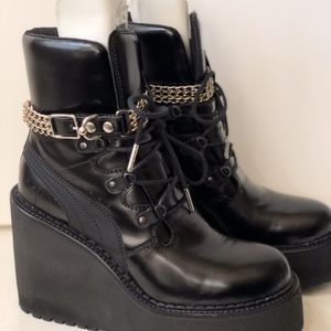 Fenty Puma By Rihanna Wedge Boots Black